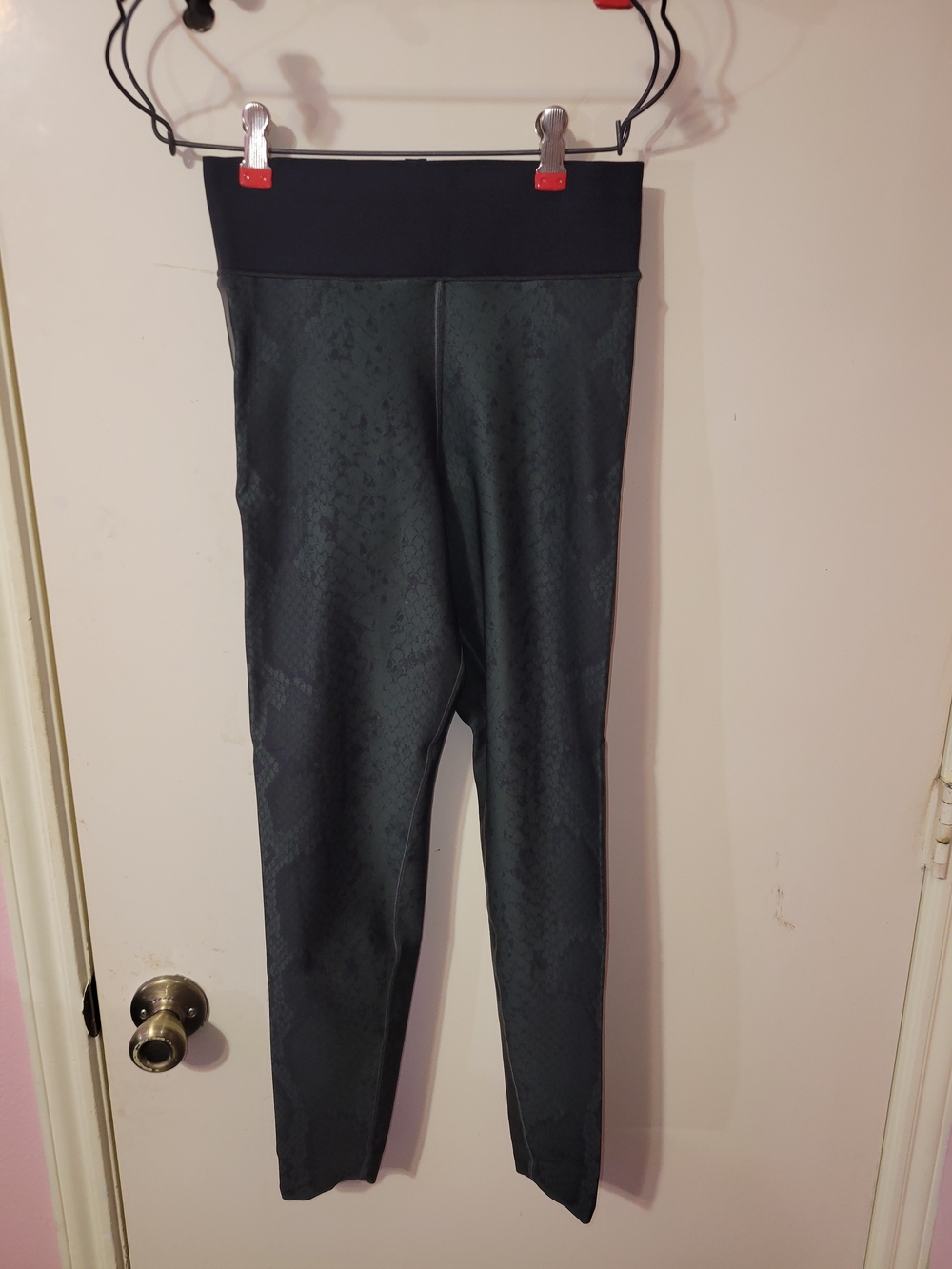 ultracor Black And Green Snake-Print Leggings